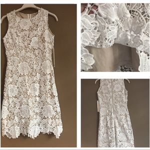 White Lace Sheath Dress